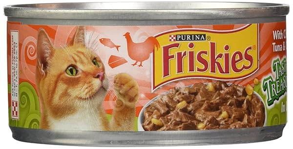 FRISKIES CANNED TASTY TREASURES CAT FOOD, CHICKEN &...