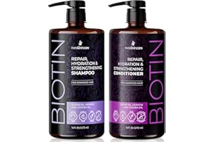 InstaSkincare Biotin Shampoo and Conditioner Set for Hair Growth & Thinning Hair, Hydrating & Nourishing Hair Loss Treatment for Women and Men - Sulfate Free, Gluten-Free MADE IN USA