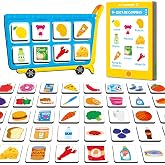 SpriteGru Magnetic Shopping List Game, Funny Spanish Groceries Matching Memory Game, Race to Collect Your Items Educational T