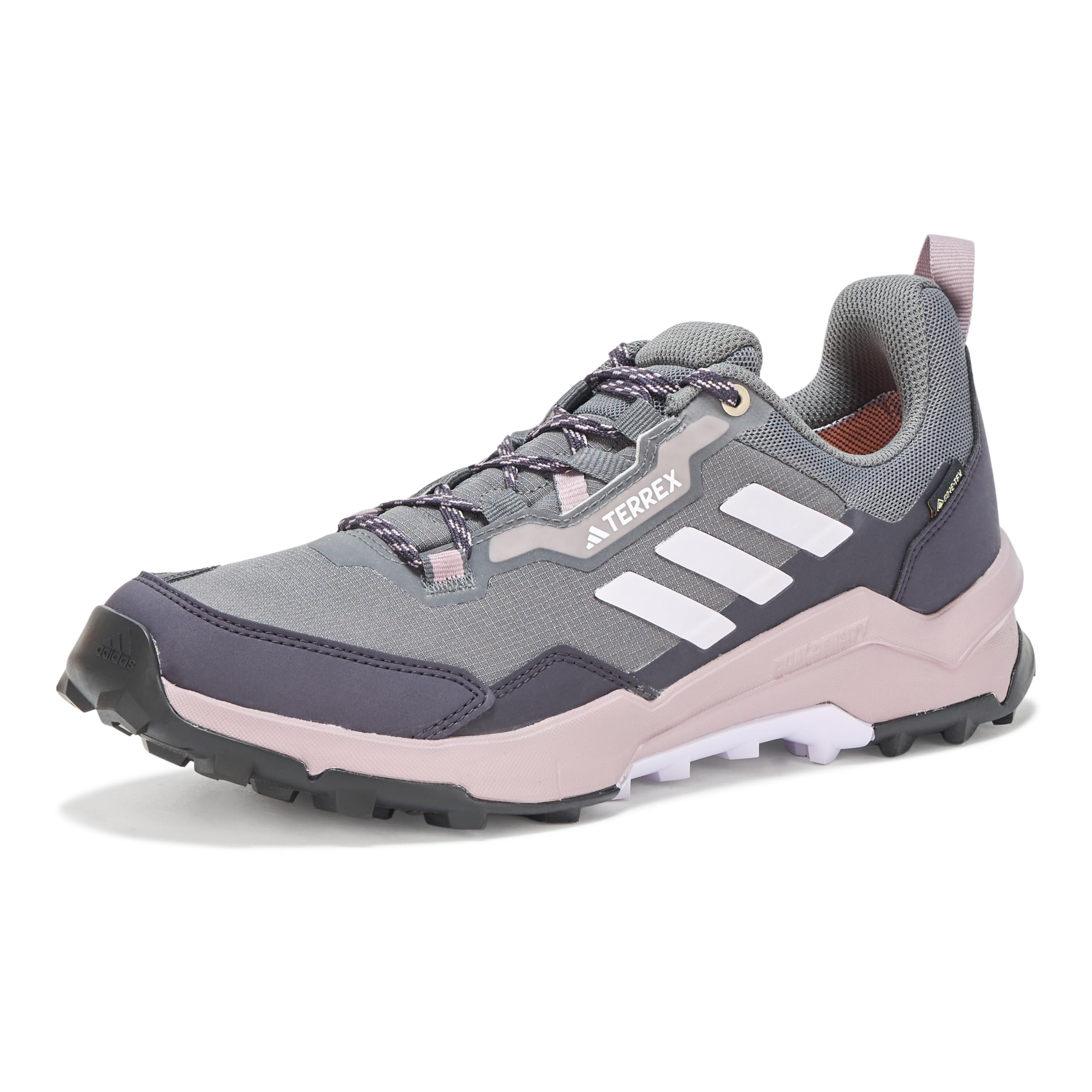 adidas Women’s Terrex AX4 Gore-TEX Hiking Sneaker, Grey/Silver/Preloved Fig, 11