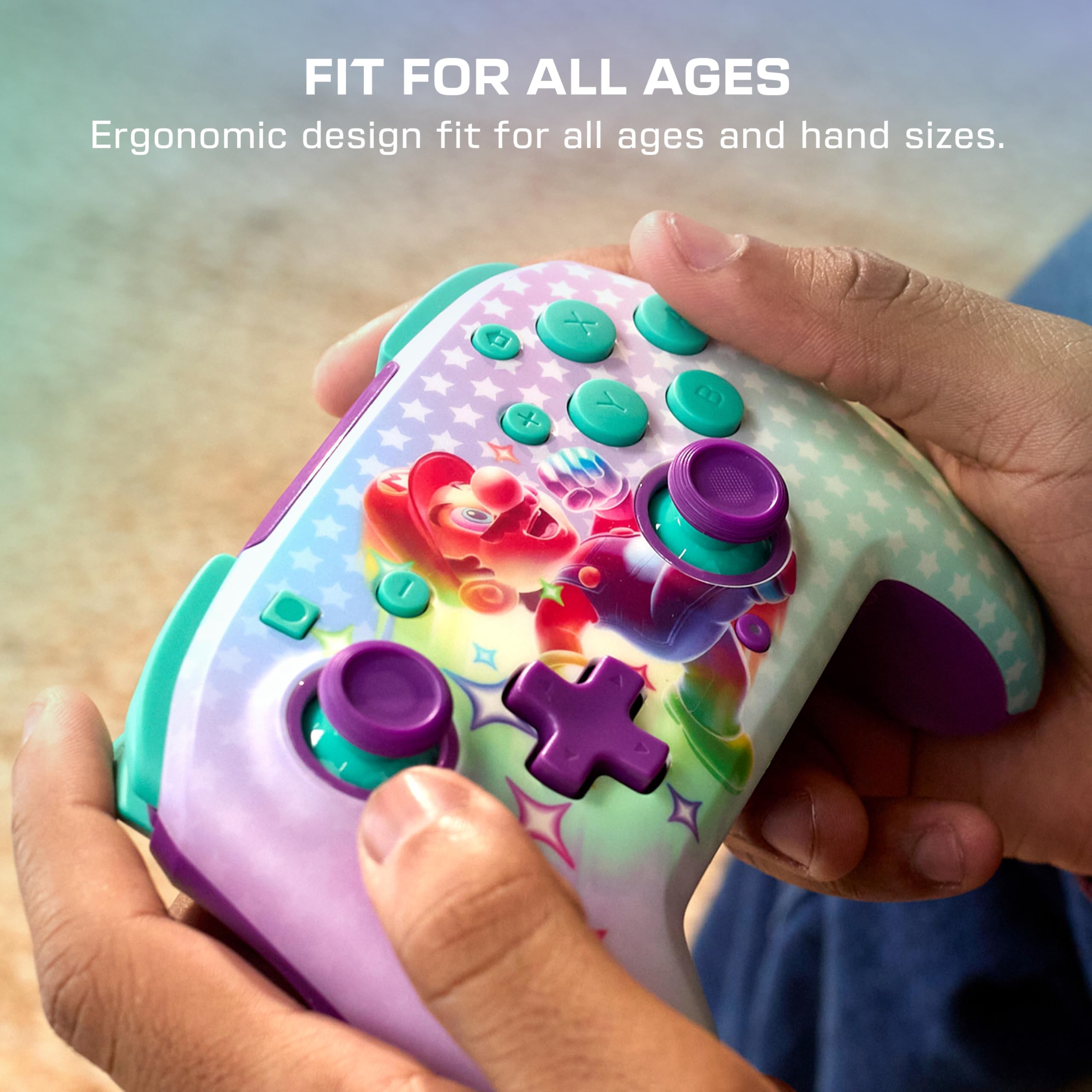 Turtle Beach Rematch Wireless Controller: Invincible Mario – Nintendo Switch, Lite und OLED, leuchtet im Dunkeln, aufladbare Batterie, Offiziell Lizenziert von Nintendo 3