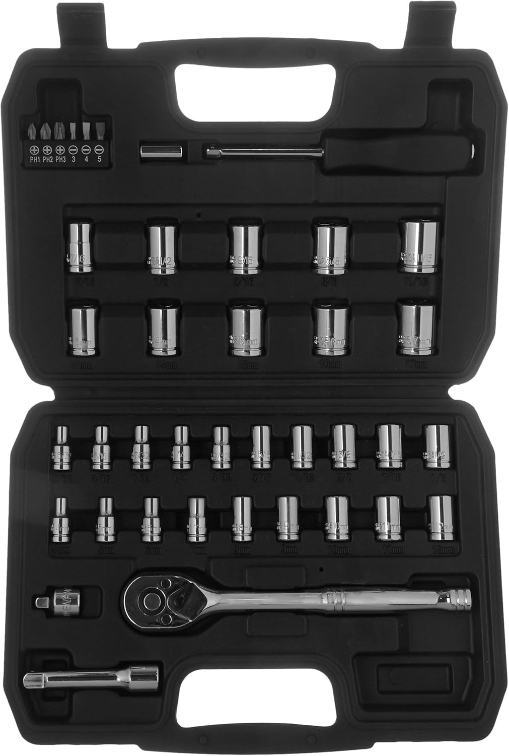 201Piece AMZ1702 Basics Mechanics Socket Set Socket Wrenches Power