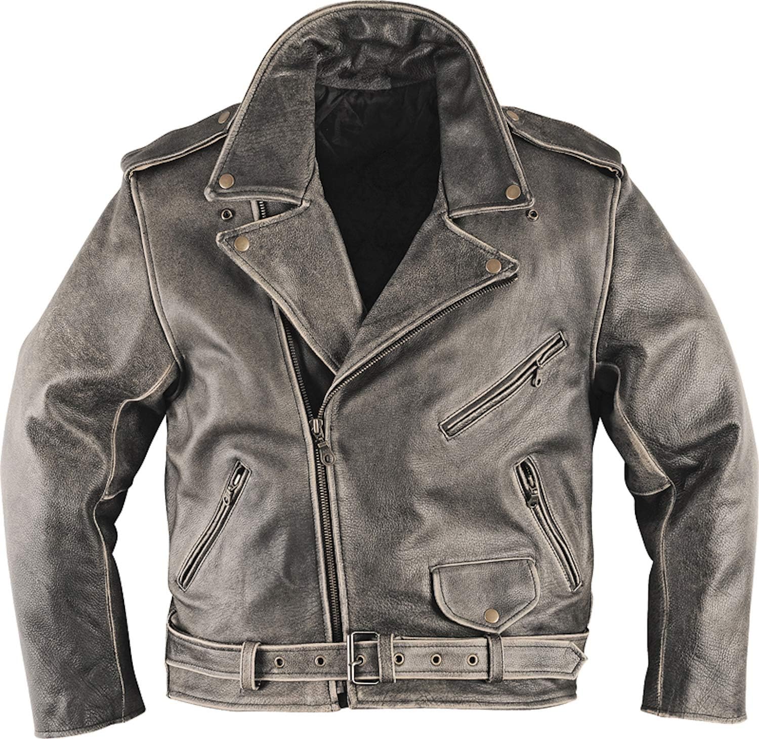 Hero Leather Jacket Retro Brown Used – Each Unique Colouring – Motorcycle – Casual Wear – New – Spring/Summer