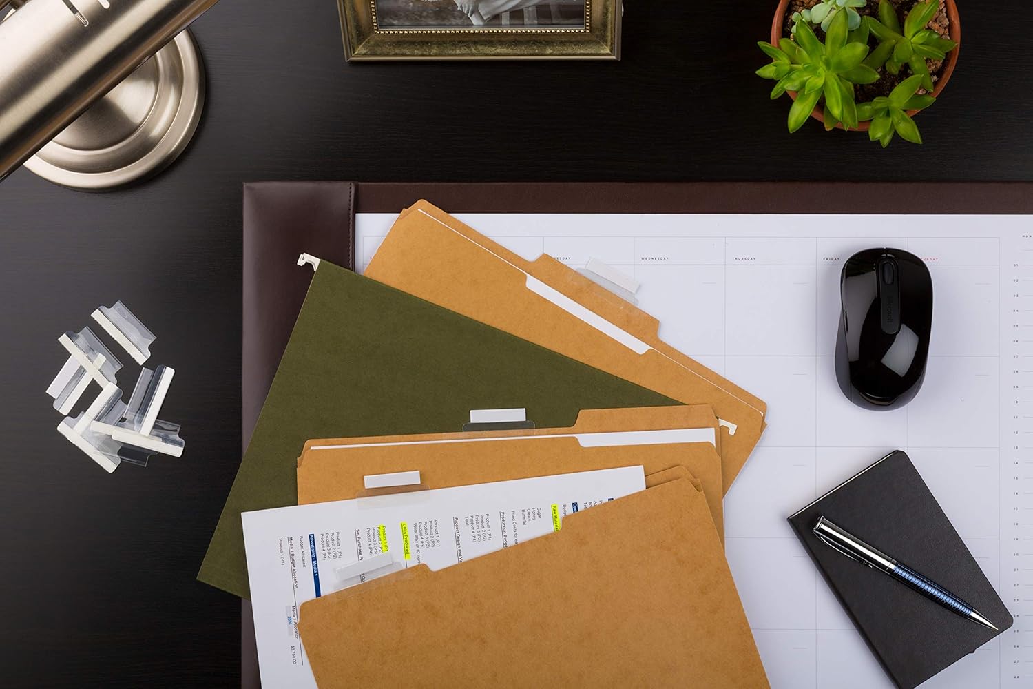 AVERY 16241 Insertable Index Tabs with Printable Inserts, Two, Clear Tab (Pack of 25) : Binder Index Dividers : Office Products