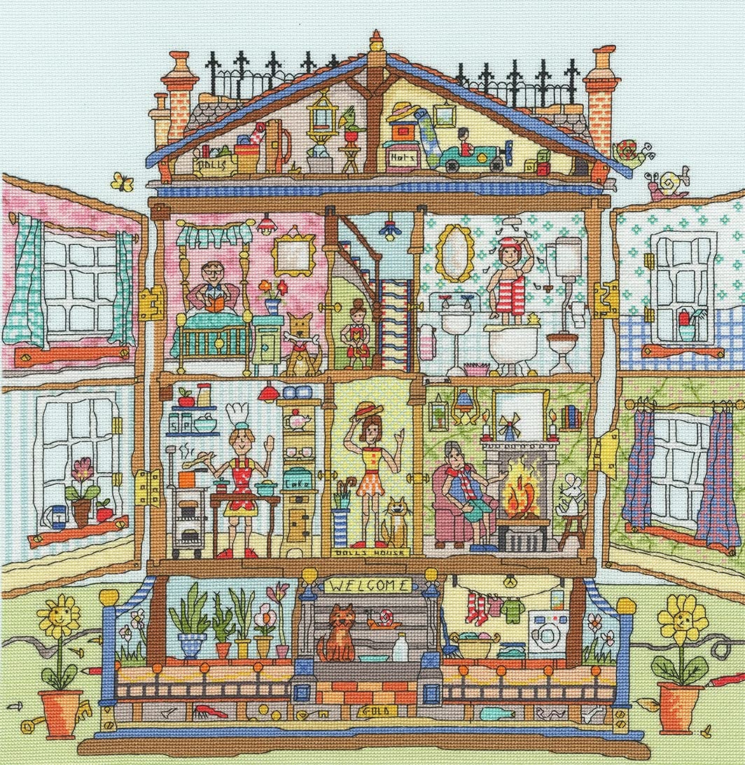 Bothy Threads Cross Stitch Kit - Cut Thru' Dolls House