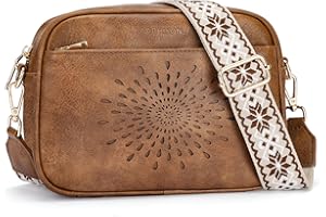 APHISON Quilted Crossbody Bags for Women Trendy,Vegan Leather Small Crossbody Purses Shoulder Handbags with Adjustable Strap