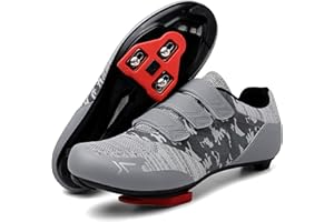 Honosuker Men's Women's Delta SPD Cycling Shoes Compatible with Peloton Indoor Outdoor Road Bike Bicycle Shoes