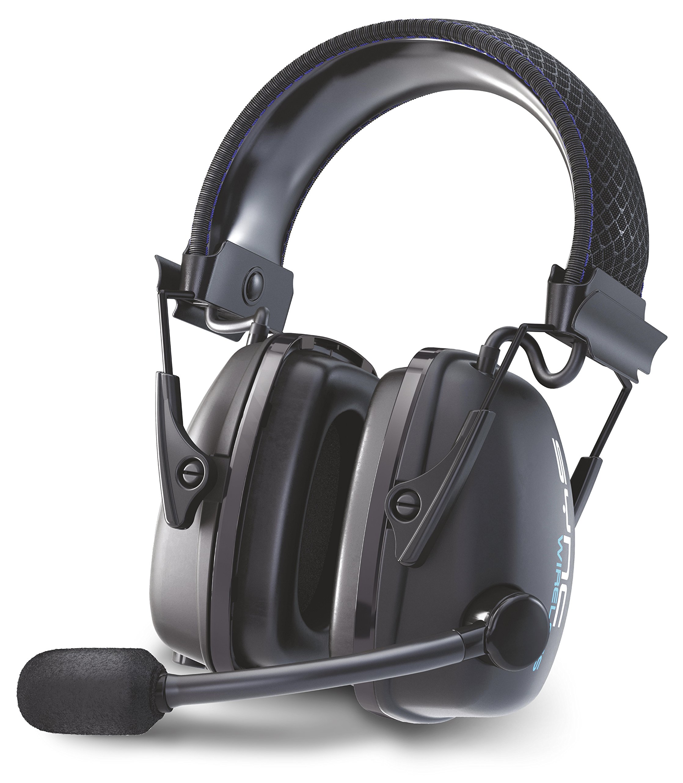 Howard Leight Sync Wireless Noise Blocking Stereo Earmuff with Audio Input Jack, Non-Dielectric, USB Charging Port, Boom Microphone With Windsock, Black, SNR 31 dB, 1034510 (1 Piece)