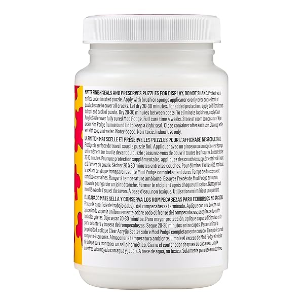 MOD PODGE PUZZLE SAVER, PREMIUM MATTE ALL-IN-ONE GLUE, SEALER, AND FINISH, 8 FL OZ, CS27589
