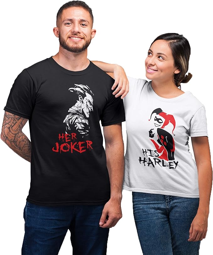 harley quinn and joker couple hoodies