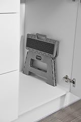 Addis Compact Folding Step Stool Graphite Grey 150 kg Load Lightweight view 6