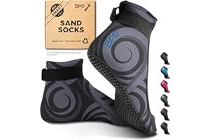BPS New Zealand ‘Smart’ Sand Proof Water Socks 3mm Anti-Slip Neoprene Wetsuit Booties Sand Socks for Soccer Beach Sports