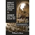 What Did the Biblical Writers Know and When Did They Know It?: What Archaeology Can Tell Us about the Reality of Ancient Isra