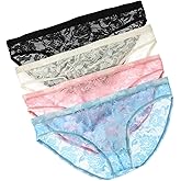 Dimgut Mens Lace Underwear Briefs Bulge Pouch Transparent Panties Low Rise Ultra Thin Underpants