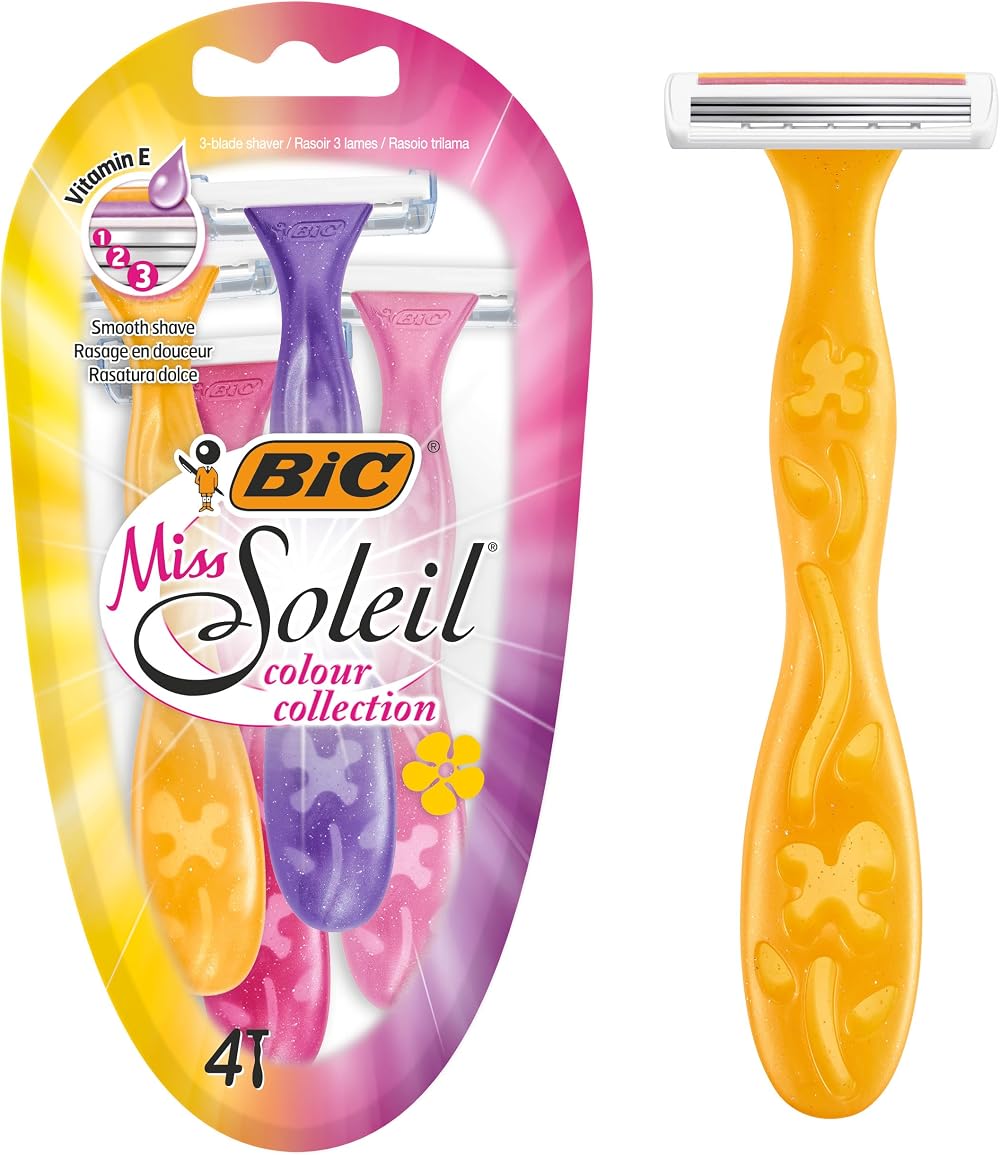 BIC Miss Soleil Disposable Hair Clipper Pack of 4 Blades