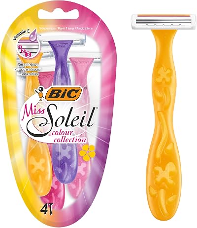 BIC Miss Soleil Disposable Hair Clipper Pack of 4 Blades