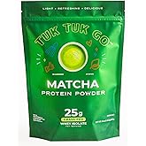 Tuk Tuk Go Clear Whey Protein Drink Mix - Matcha Green Tea - 25g Clear Whey Isolate - Refreshing Flavor - 20 Servings - Post Workout Recover