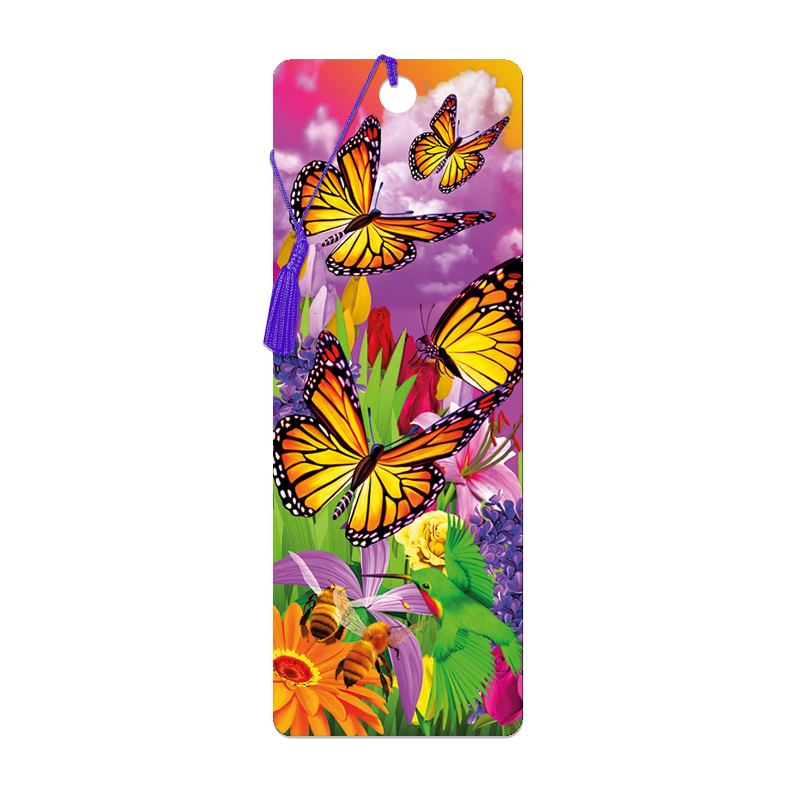 3D LiveLife Bookmark - Butter Flutter from Deluxebase. A Butterfly Bookmark with lenticular 3D Artwork Licensed from Renowned Artist Michael Searle