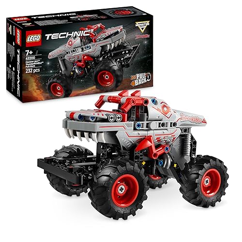 LEGO Technic Monster Jam ThunderROARus Pull-Back Truck Toy - Vehicle Building Set for 7+ Year Old Boys & Girls Who Love Creative Play - Gift Idea 42200