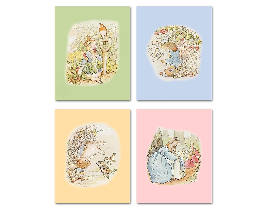 rabbit nursery prints
