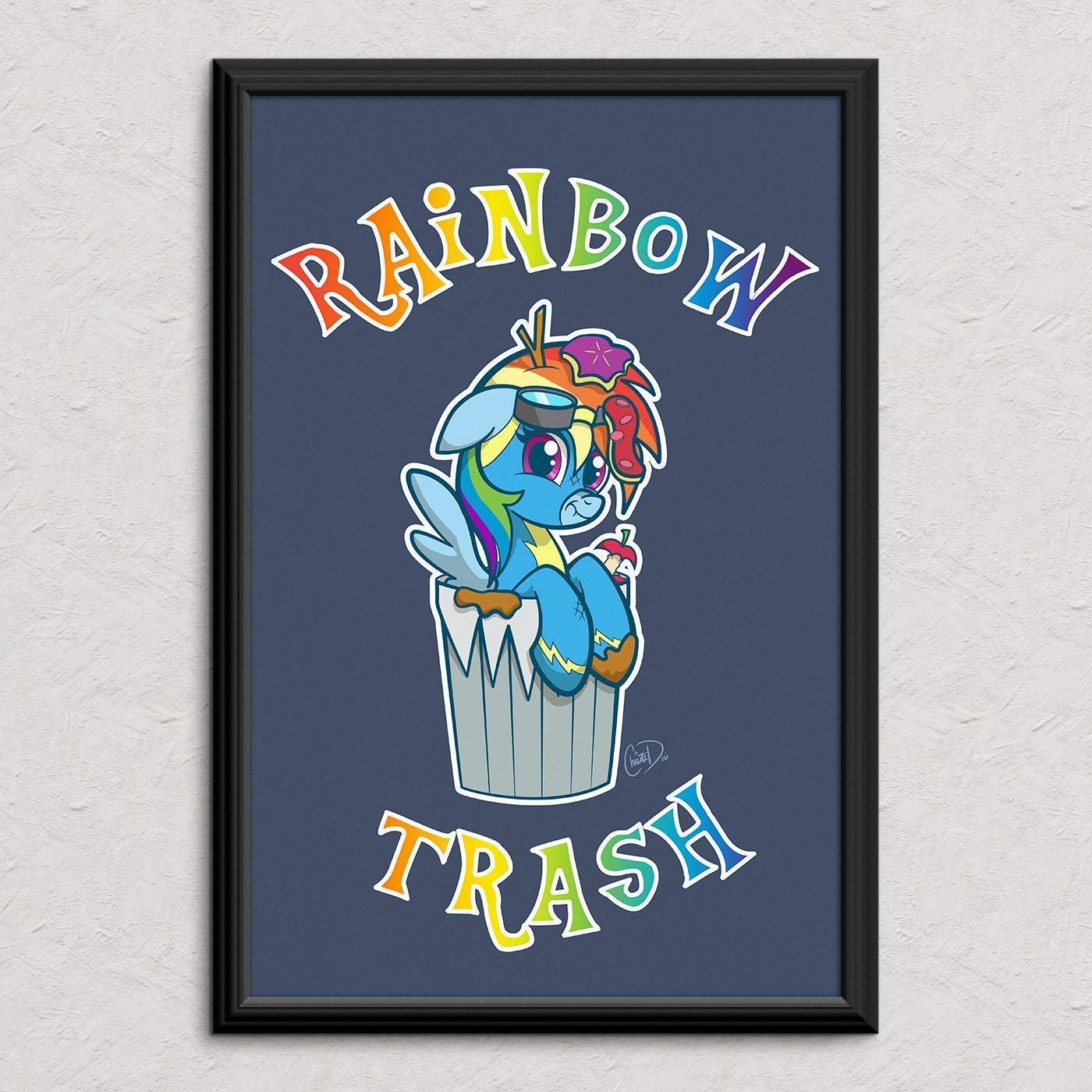 My Little Pony - Rainbow Trash - Original Art Poster Print