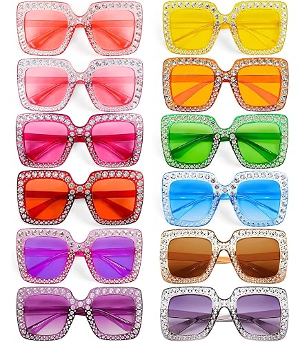 Amazon.com: Matcheck 10 Pack Women Sparkling Crystal  display picture 2
