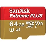 SanDisk Extreme PLUS 64GB microSDXC UHS-I Card - SDSQXBG-064G-GN6MA