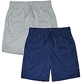 Andrew Scott Boys Active Performance & Mesh Style Basketball Sport Shorts - Multi Packs