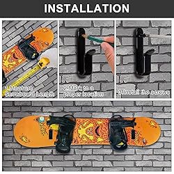 Rolitwils Snowboard Wall Mount Clips, Horizontal