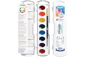Prang Color Wheel Watercolor Paint Set, 8 Colors, 1 Count X00820