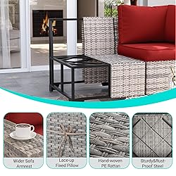 Muphyers 16-Piece Outdoor Patio Furniture Set with
