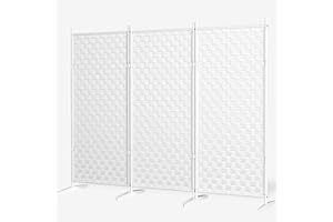 HUMINBO White Room Divider Wall Dividers - for Rooms 3 Panel Folding Privacy Screens Indoor Partitions and Deviders Freestanding Portable Changing Separtion Space Screen Partition