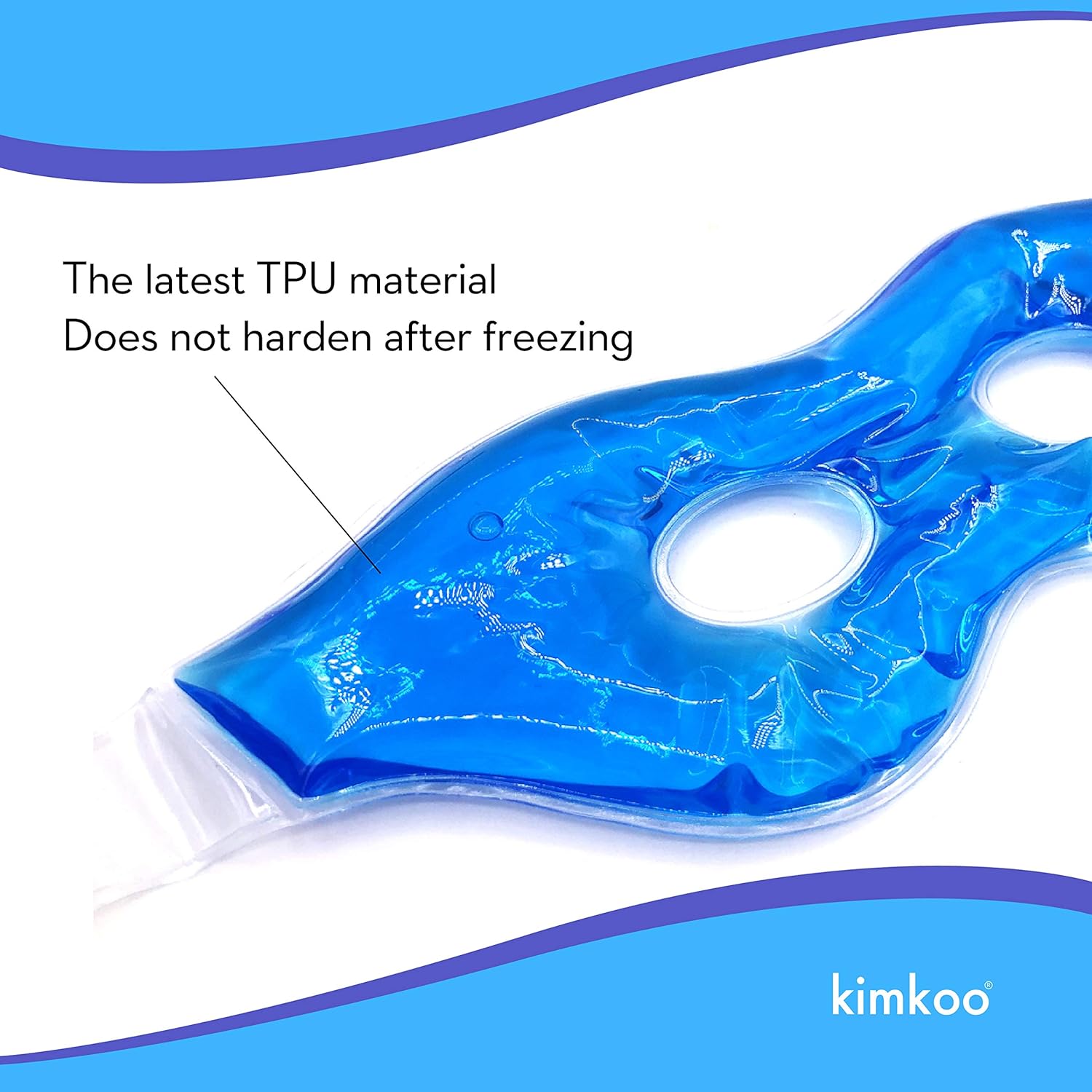 Kimkoo Gel Eye Mask Cold Pads&Cool Compress for Puffy Eyes and Dry Eye,Cooling Eye Ice Masks Gel: Health & Personal Care
