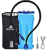 N NEVO RHINO Hydration Bladder 2L-3L with Bladder Insulator, Water Bladder for Hiking Backpack, Leakproof Water Pouch, BPA-Free Water Reservoir Hydration Pack for Hiking Running Camping Cycling Skiing