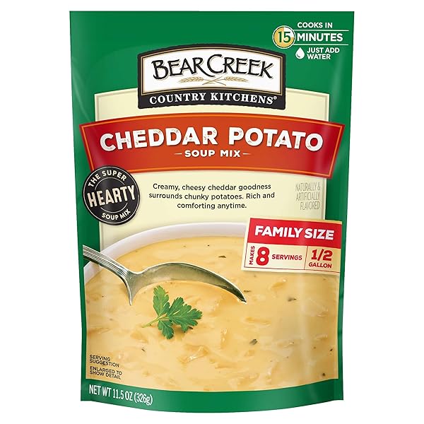 BEAR CREEK SOUP MIX, CHEDDAR POTATO, 11.5 OUNCE
