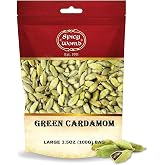 Spicy World Green Cardamom Pods 3.5 Oz - As Seen on Tik Tok - Premium Quality Whole Green Cardamom Pods | Vegan | Large | Aromatic Cardamon