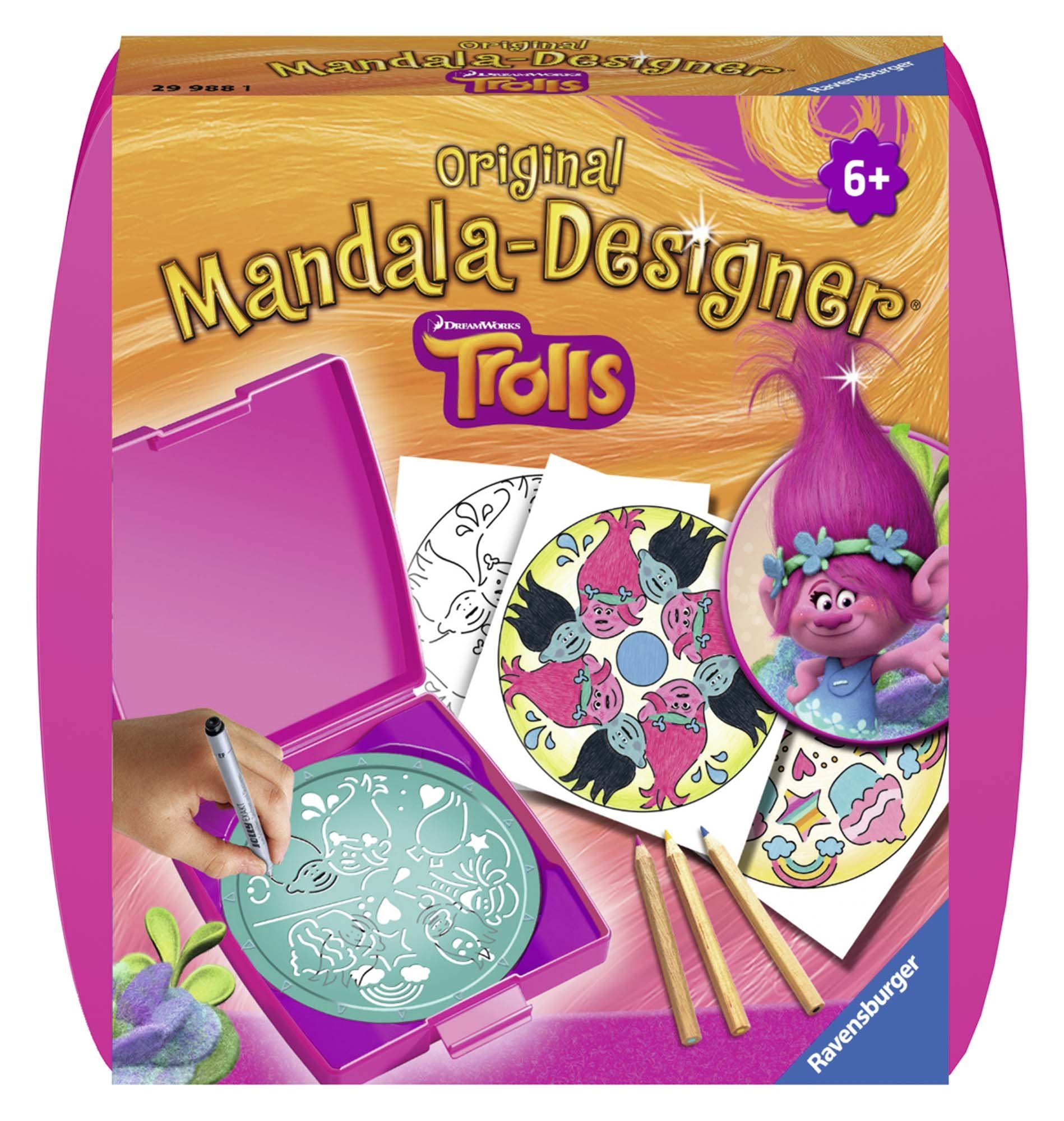 Ravensburger 29988 1 "Trolls Mandala Designer Craft Kit
