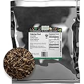 Frontier Organic Valerian Root, 1-Pound, Certified Organic, Kosher, Cut & Sifted, Bedtime Formulas and Sleep Pillows, Kosher