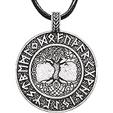 HAQUIL Viking Celtic Wiccan Tree of Life Pendant Necklace, Tree of Life Jewelry Gifts for Men and Women
