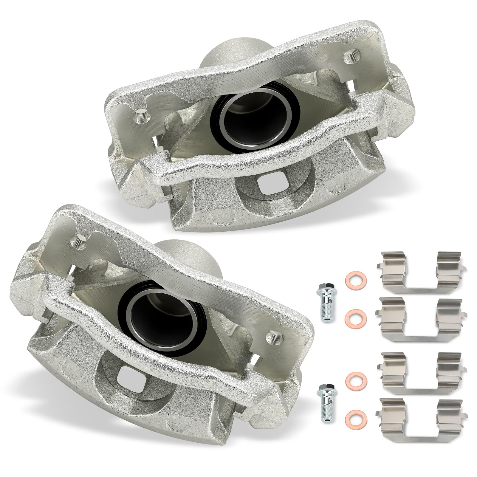 Photo 1 of 19B1832 19B1833 Front Left & Right Disc Brake Caliper Assembly with Bracket for 1996-2011 Honda Civic, 2010-2014 Honda Insight /1997-2000 Acura EL Replaces# 45019SNAA60, 45018SNAA60