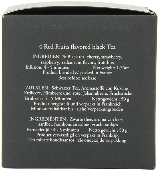 FOUR RED FRUIT TEA CRISTAL TEABAGS (PACK OF 2, TOTAL 50 TEABAGS)