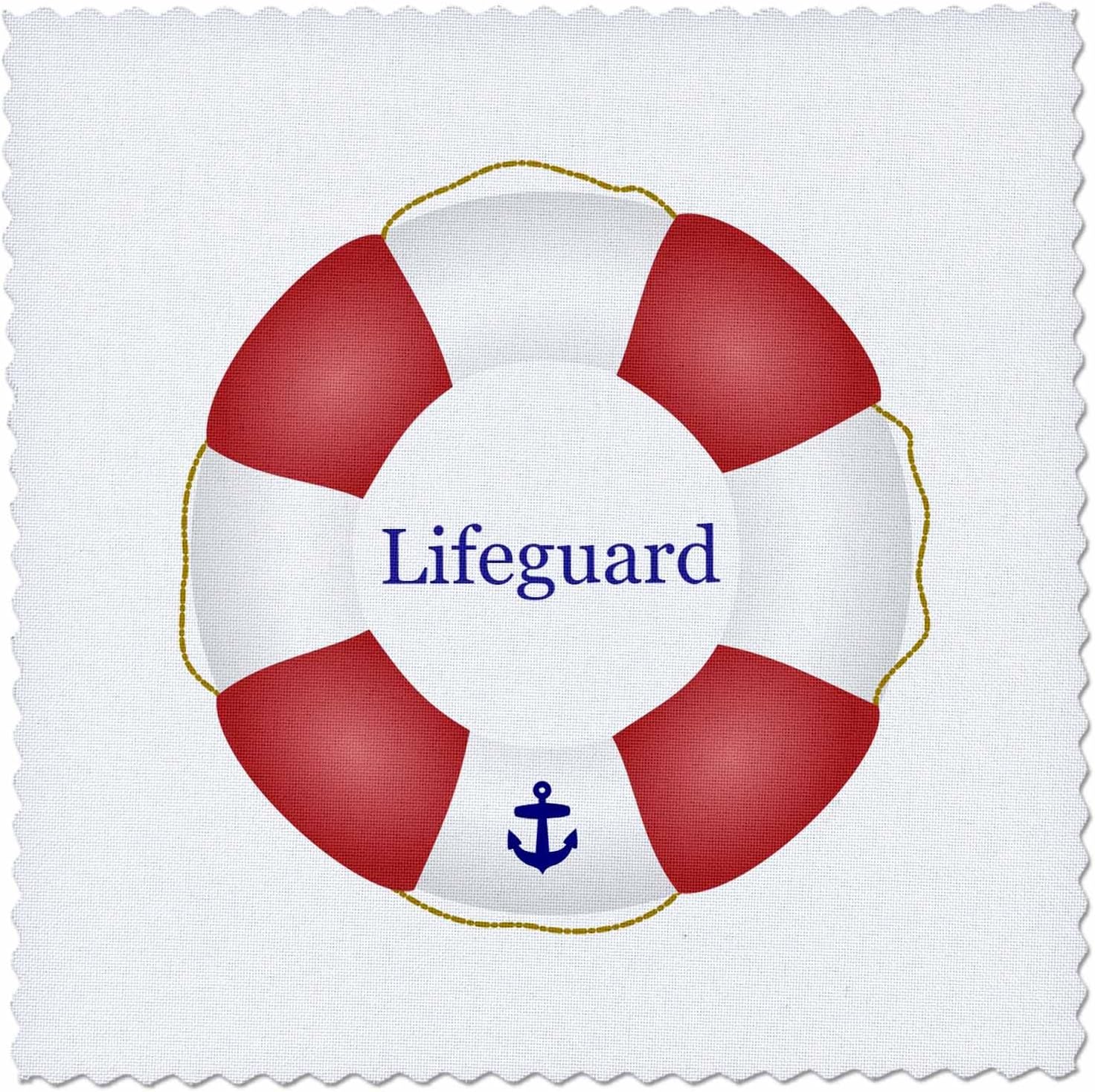 3dRose Lifeguard Lifesaver Swimming Pool Saver Preserver sea Beach Life