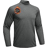 MAGCOMSEN Men's Thermal Shirts Long Sleeve Fleece Lined Base Layer Undershirts Athletic Warm Winter Workout Top