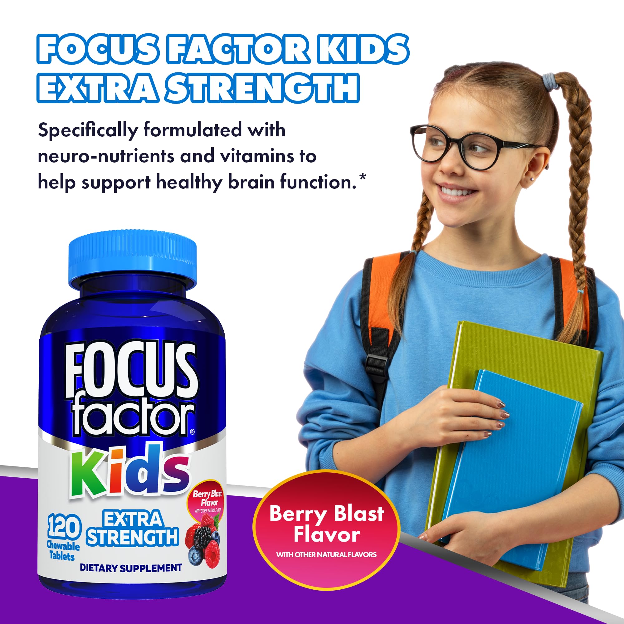 Mua Focus Factor Kids Extra Strength Daily Chewable for Brain Health ...