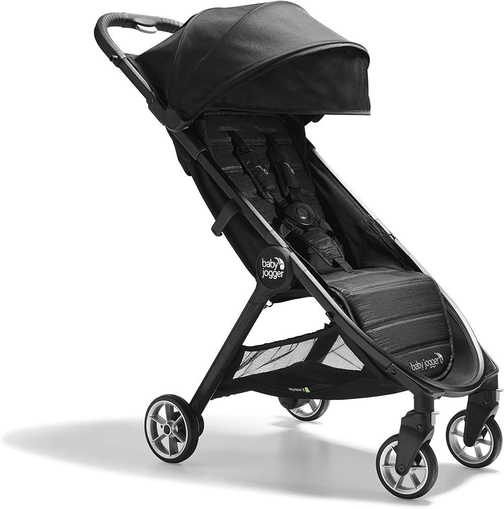 BABY JOGGER City Tour 2 Travel Stroller Ultra Lightweight 6.5 kg Pitch Black