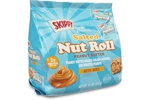 Pearson's SKIPPY® Peanut Butter Salted Nut Roll | Peanut, Caramel, Peanut Butter Candy | 11 oz. Bag |Bulk, Individually Wrapped