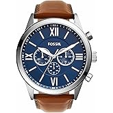 Flynn Chronograph Brown Leather Watch