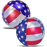 POZA Inflatable USA Pool Float - Luxurious Fun Lounger Filled with Sparkle Silver Stars Confetti, Cool USA Flag Design Water Swimming Pool Floaties for Beach, Lake &amp; Pool