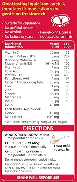 Feroglobin Vitabiotics Gentle Iron and Nutrient Liquid 200 ml view 3