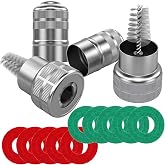 TKDMR Battery Terminal Cleaners (2 pcs),12 pcs Battery Terminal Anti-Corrosion Fiber Washers (6 Red &amp; 6 Green) for Car Marine Battery